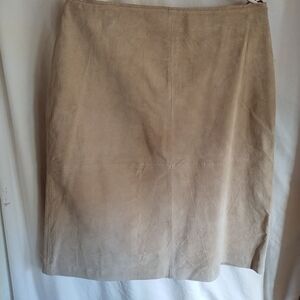 St. John's Bay Suede Leather Skirt.